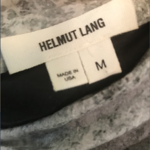 Grey abstract print Helmut Lang bodycon mini dress - Picture 4 of 4